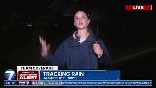 Troopers warn drivers of water on roadways as rain moves through the area WHIO-TV