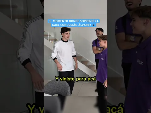 SORPRENDO A SEGUIDOR CON JULIÁN ÁLVAREZ 🕷️ ⚽️ #nachano #gaelbarber