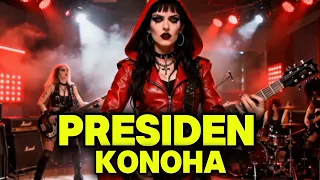 presiden konoha lagu kritik sosial rock metal gitaris gadungan ai 
