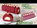 Lagu NO BAKE RED VELVET ROLL CAKE⭐️ Resep Pemula! 2butir telur lembut n fillingnya lumeeer di mulut❤️