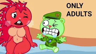 FLIPPY'S COMPLICATED SITUATION - HAPPY TREE FRIENDS ADULT CARTOONS BLACK COMEDY TV-MA L EL PLEXPERO