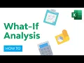 Excel What-If Analysis How to Use the Scenario Manager