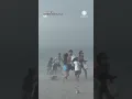 Sand Storm Powerful Winds Send Coney Island Beachgoers Running