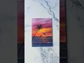simple sunset painting
