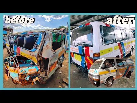 Download MP3 Accident Toyota hiace Restoration Full Video \\\\ Full Restoration of Accident Toyota Hiace