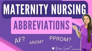 Maternity Nursing Abbreviations You Need to Know for OB & NCLEX