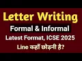 Letter Writing Formal Informal ICSE 2025 English for All