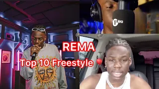 top 10 rema freestyle compilation 