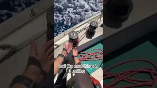 How to clean up lines on a boat #sailinglesson #mostimportant