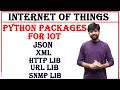 python packages for iot devices json xml smtp library http library unit 3 iot subject IOT