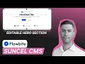 Editable Hero Section with Flowbite and Suncel CMS TUTORIAL