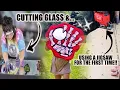 TUFTED SKELETON HAND MIRRORS GLASS CUTTING JIGSAW