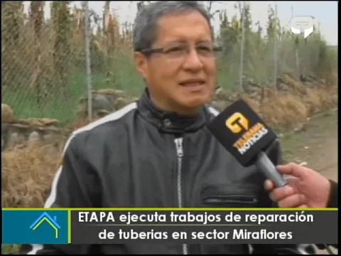 ETAPA ejecuta trabajos de reparación de tuberías en sector Miraflores