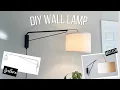 EASY DIY Wall Lamp West Elm Wall Sconce Dupe Can it be DIYed - IKEA DIY HACK 2021