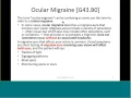 ICD-10 Coding for Ocular Migraines