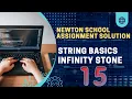 Newton school Infinity Stone String interview question in java Java top String question