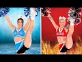 HOT vs COLD Cheerleading Challenge!