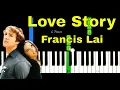 Download Lagu Love Story (Francis Lai) Easy piano Tutorial
