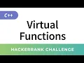 HackerRank Solution Virtual Functions in C