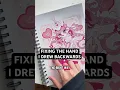 Fixing the hand I drew backwards