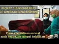 Download Lagu Video emosional melahirkan anak kedua ibu hingga kelelahan||26 year old second baby natural delivery