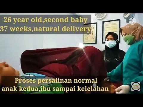 Download MP3 Video emosional melahirkan anak kedua ibu hingga kelelahan||26 year old second baby natural delivery
