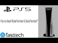 PS5 How to check the Serial Number and Model Number