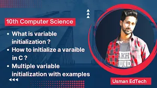 Variable Initialization in C How to intialize multiple variables in C 10th Usman EdTech