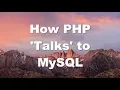 How PHP Talks to MySQL - FOR NOOBS DUDES