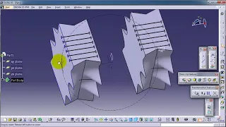 57 CATIA Beginner Tutorial Rectangular Pattern