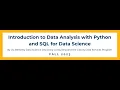 Introduction to Data Analysis with Python