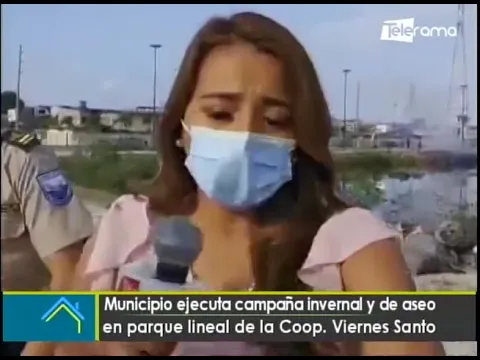 Municipio ejecuta campaña invernal y de aseo en parque lineal de la Coop. Viernes Santo