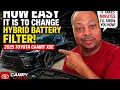 2025 CAMRY REAR HYBRID BATTERY FILTER REMOVAL