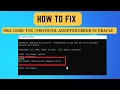 SOLVED ORA-12560 TNS protocol adaptor error in Oracle 21c Fix Protocol Adapter Error