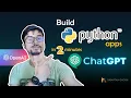 ChatGPT Python Tutorial Create Python Apps with ChatGPT in 2 minutes
