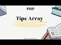 Tutorial belajar PHP - Tipe data Array