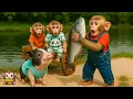 Lagu Smart YiYi and YinYin help Grandpa take care of monkey Yumy and familly
