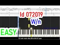 W/n - id 072019 (3107 ft 267) Piano EASY | Piano For Beginner