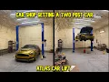 Car shop getting a TWO POST CAR LIFT ATLAS car lift