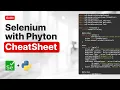 Selenium with Python Cheat Sheet