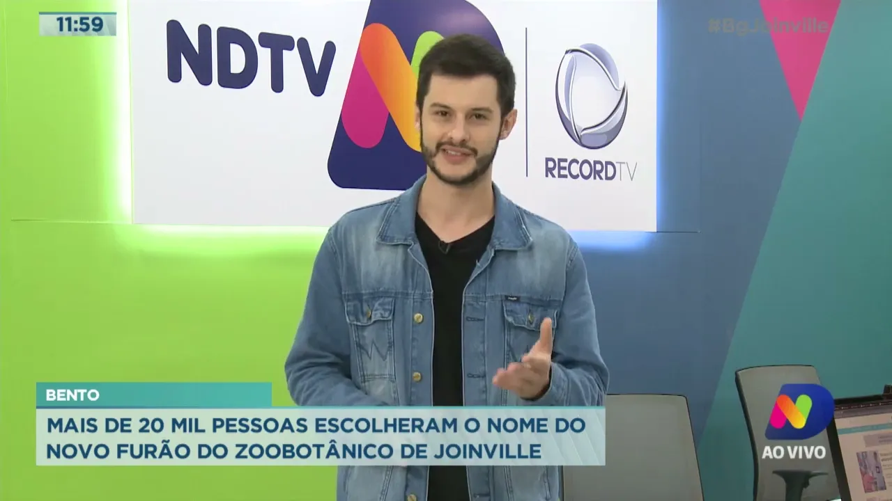 Bento: mais de 20 mil pessoas escolheram o nome do novo furão do Zoobotânico de Joinville