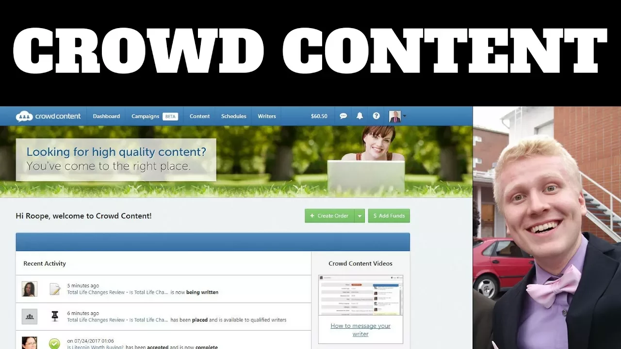 Crowd content. Crowd content