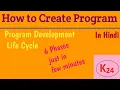 Program Development Life Cycle How to create program