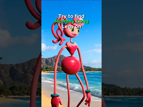 Try to Find Mommy Long Legs on the Beach ⛱️ ☀️