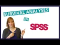 SPSS tutorials for beginners part 5 - Kaplan Meier Cox regression calculating follow-up time