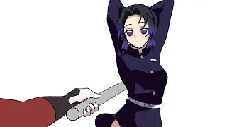 Shinobu Zero Two Dodging Meme 