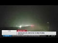 Slick roads fog on 15 Fwy heading into Cajon Pass