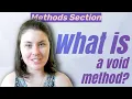 What is a Void Method