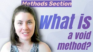 What is a Void Method