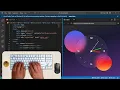 ASMR Coding-Glassmorphism Style Analog Clock - No Talking